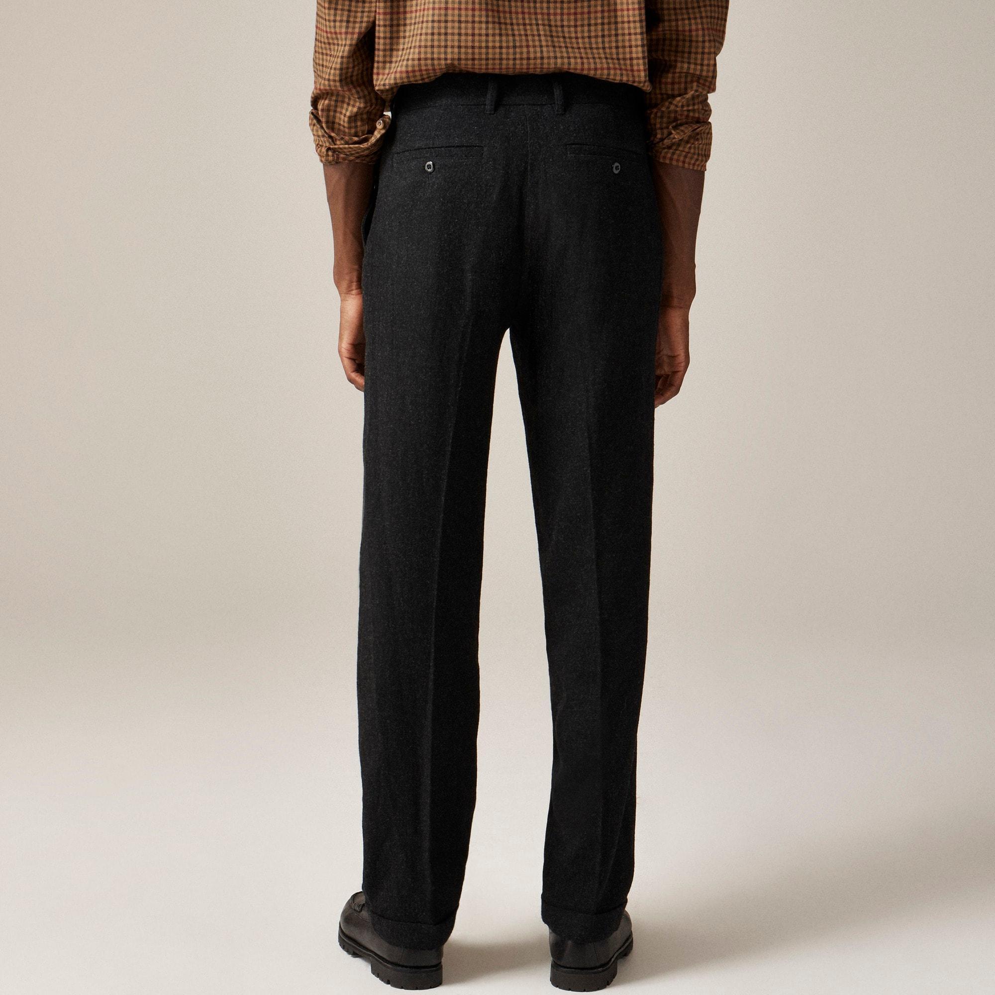 Classic creased trouser in Japanese wool blend Product Image