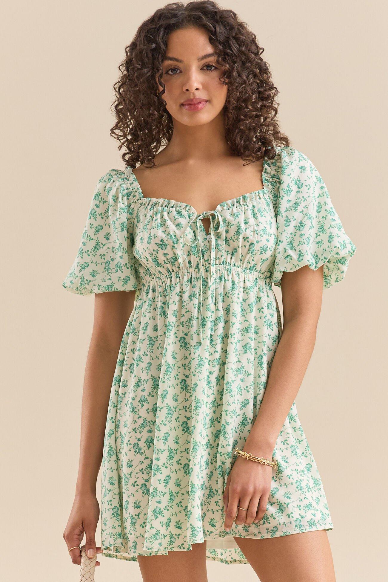Harper Floral Mini Dress Product Image