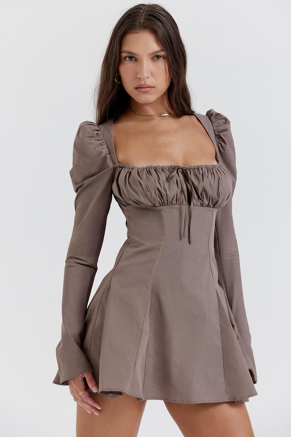 Ariela  soft blue ruffle maxi dress Product Image