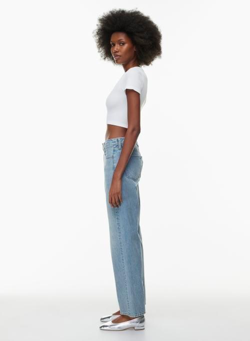 rib seamless willow cropped t-shirt Product Image