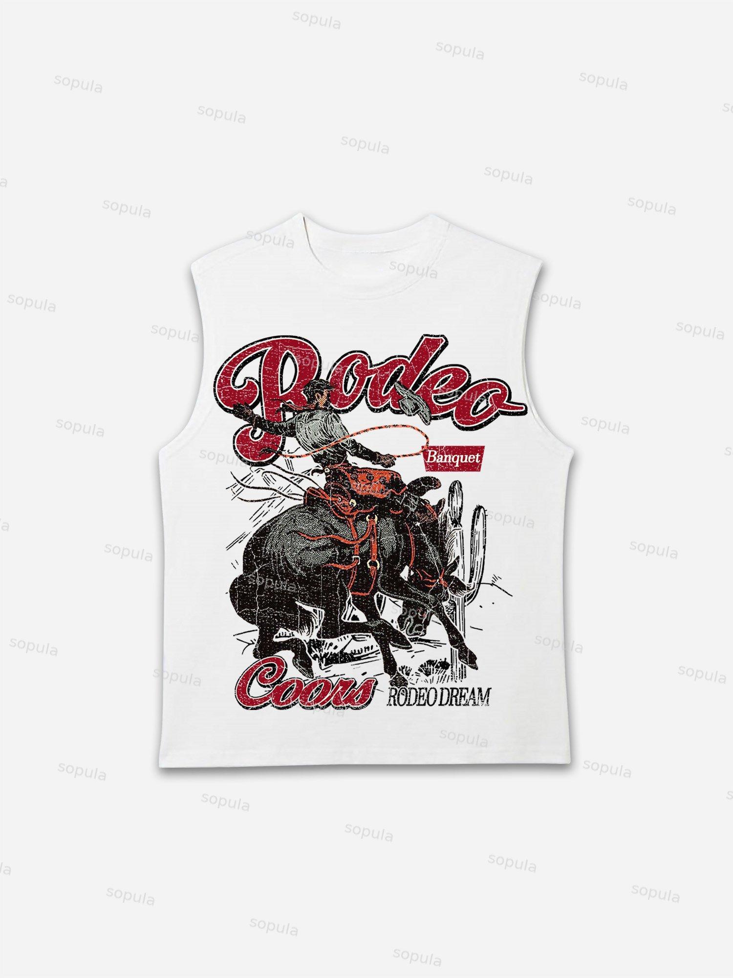 Coors Banquet Rodeo Print Tank Top Product Image