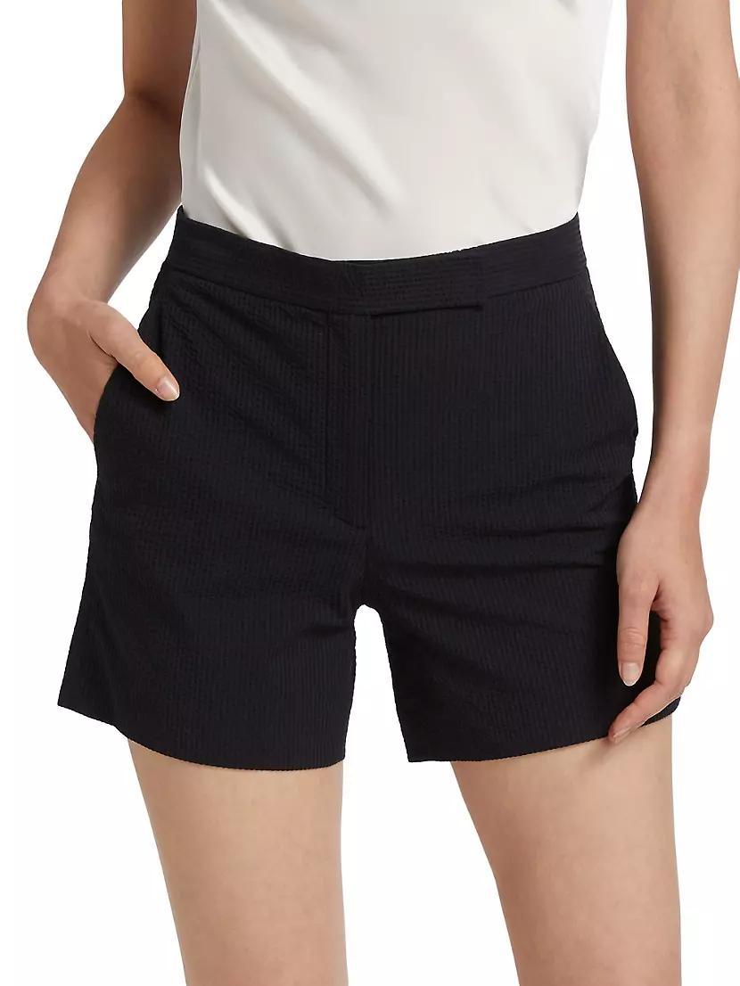 Seersucker Cotton-Blend Shorts Product Image
