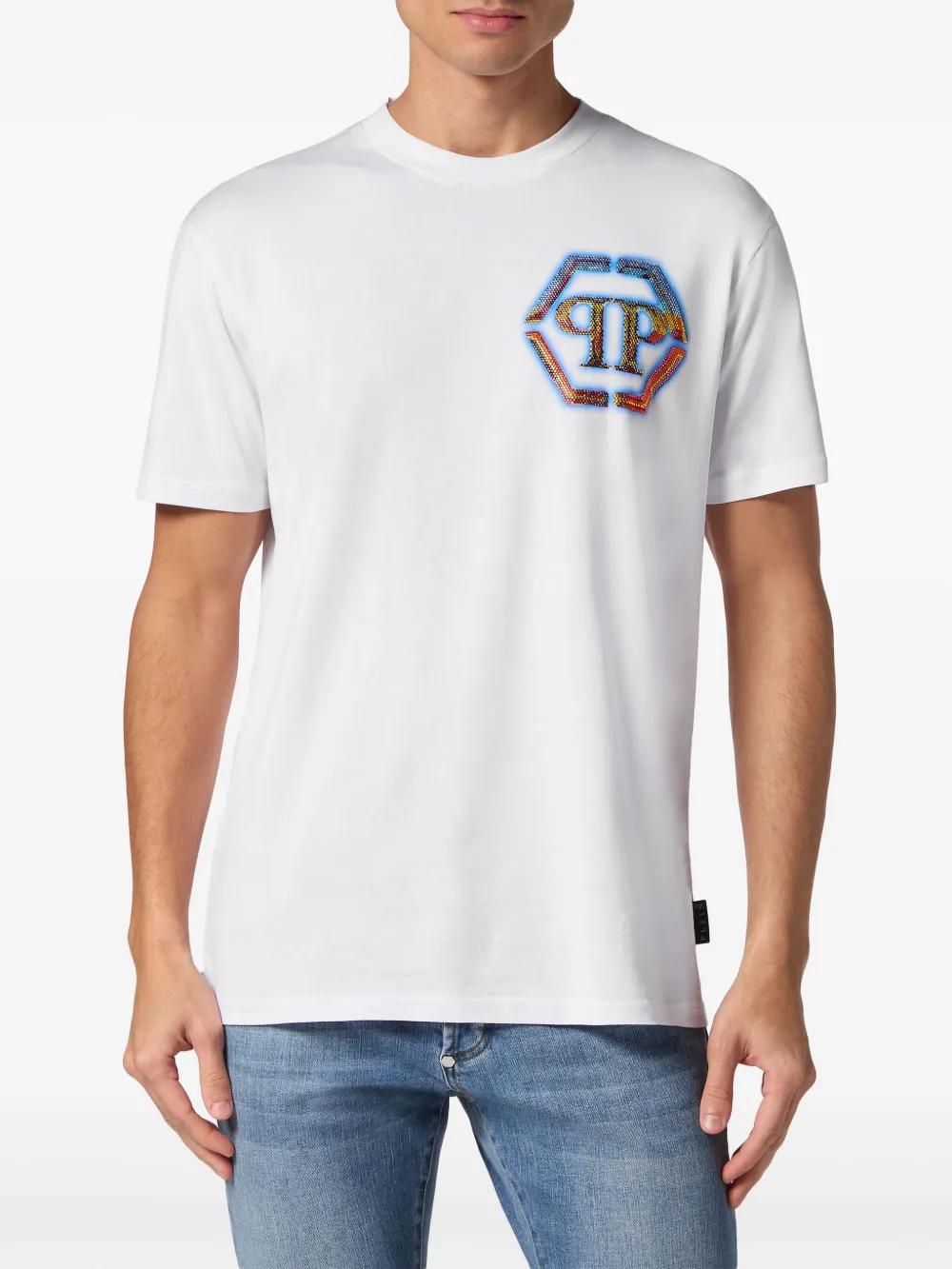 logo-embellished cotton T-shirt Product Image