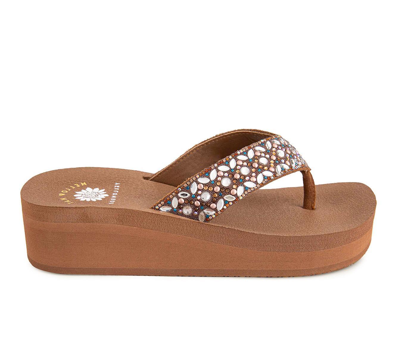 Women's Yellow Box Penza Wedge Flip-Flops Product Image