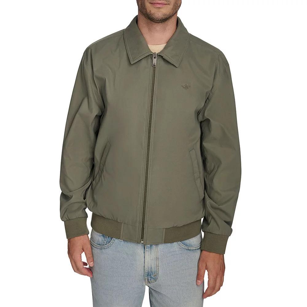 Men's Dockers® Micro-Twill Golf Bomber Jacket, Size: Large, Harvest Gold Product Image