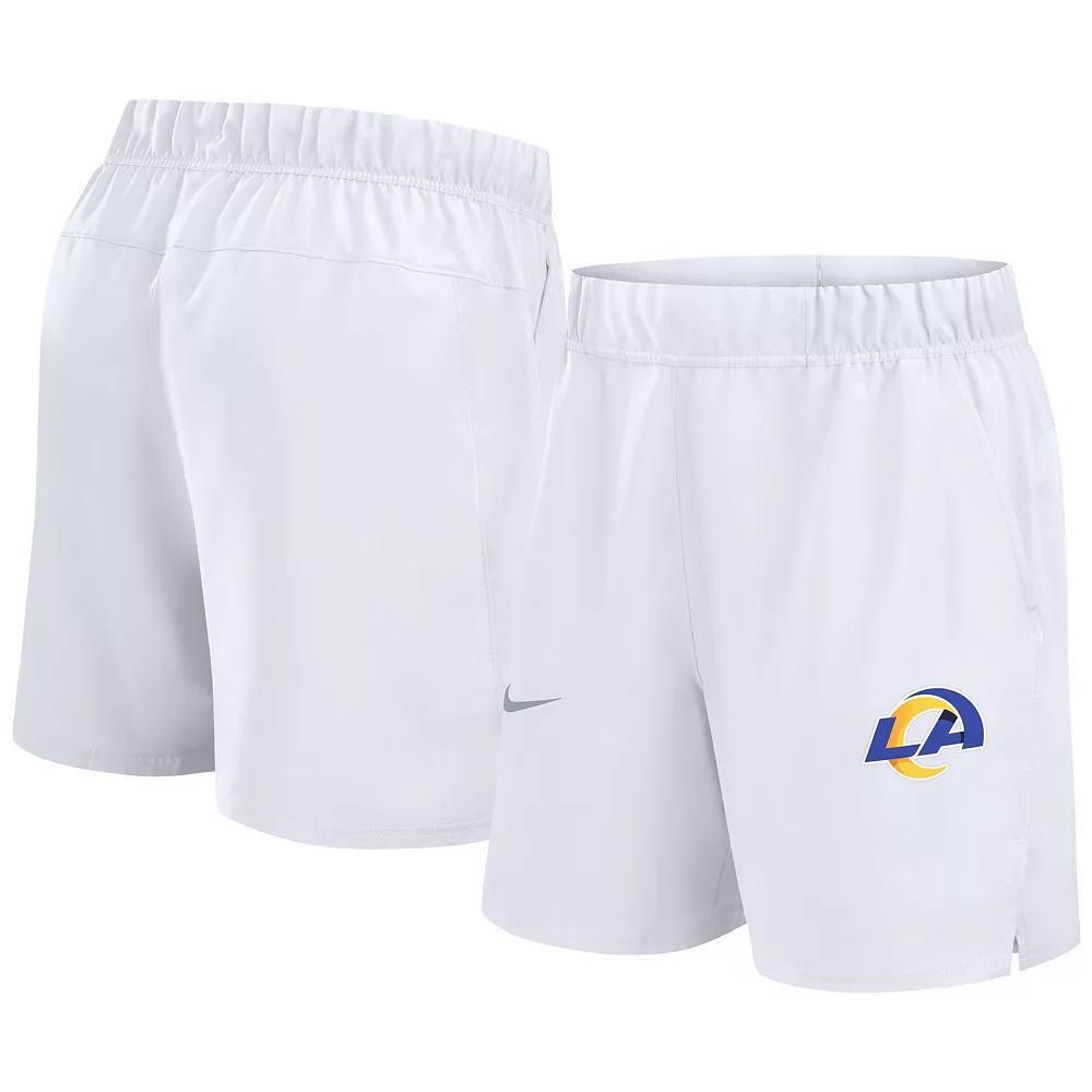 Men's Nike White Los Angeles Rams Blitz Victory Performance Shorts, Size: XL Product Image
