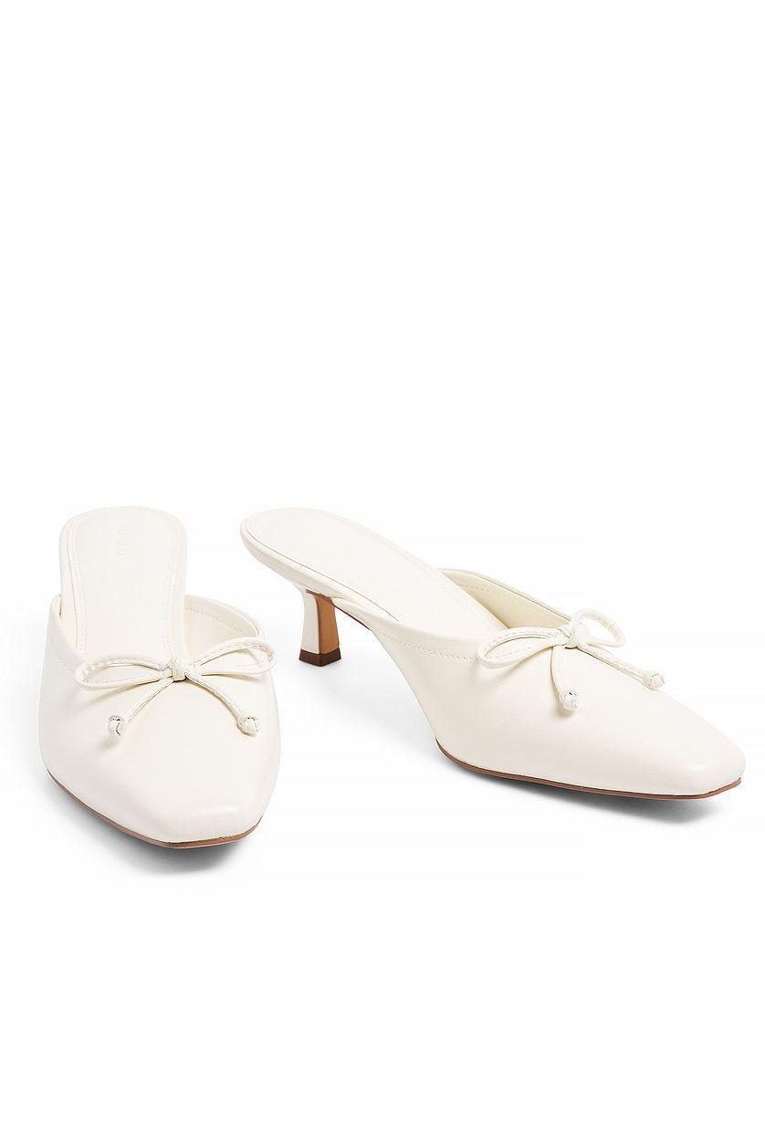 Kitten Heel Ballerina Mules Product Image