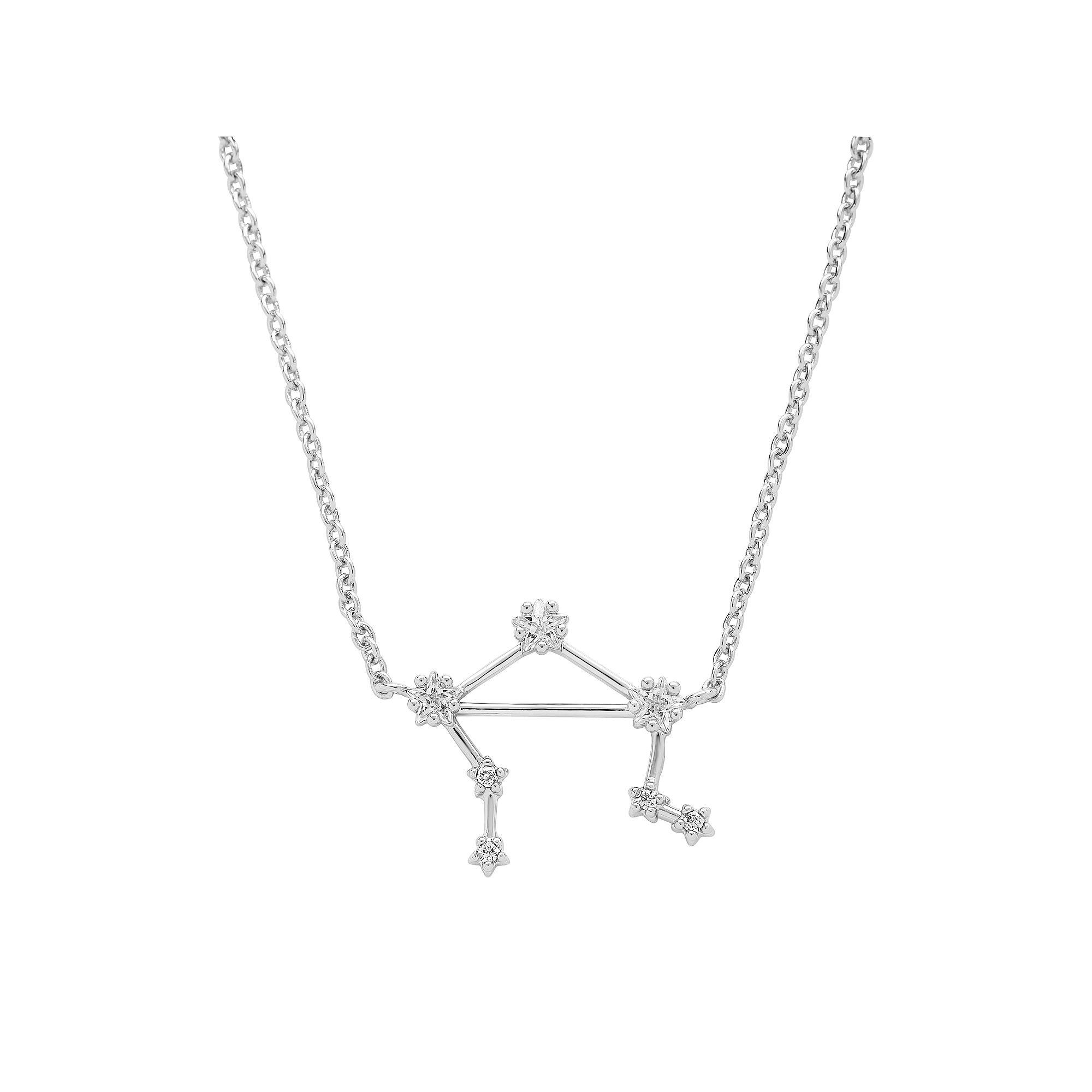 MC Collective Cubic Zirconia Constellation Necklace, Women's, 14k Gold Tone Gemini Product Image