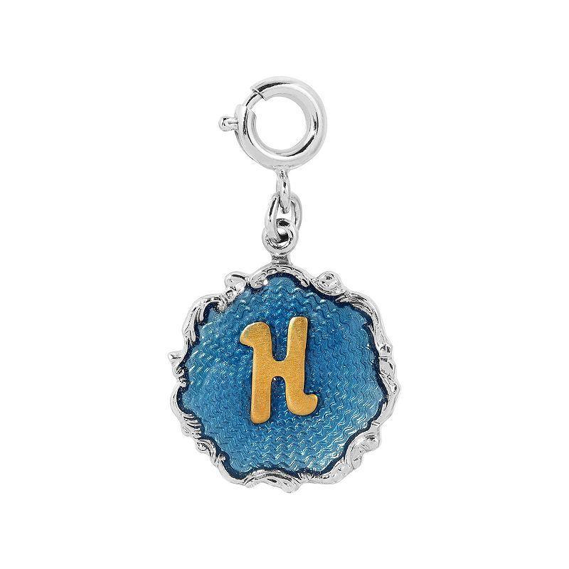1928 Blue Enamel Initial Charm, Women's, Blue O Product Image