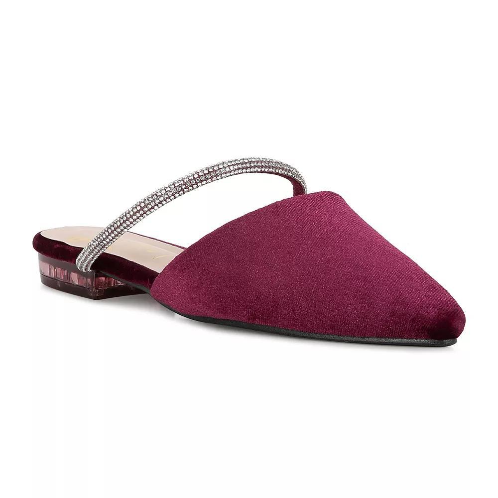 London Rag Laren Diamante Women's Mules, Size: 6, Red Product Image