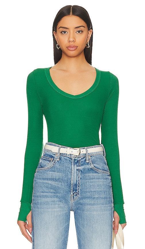 Otis Rib Fitted V Neck Michael Lauren Product Image