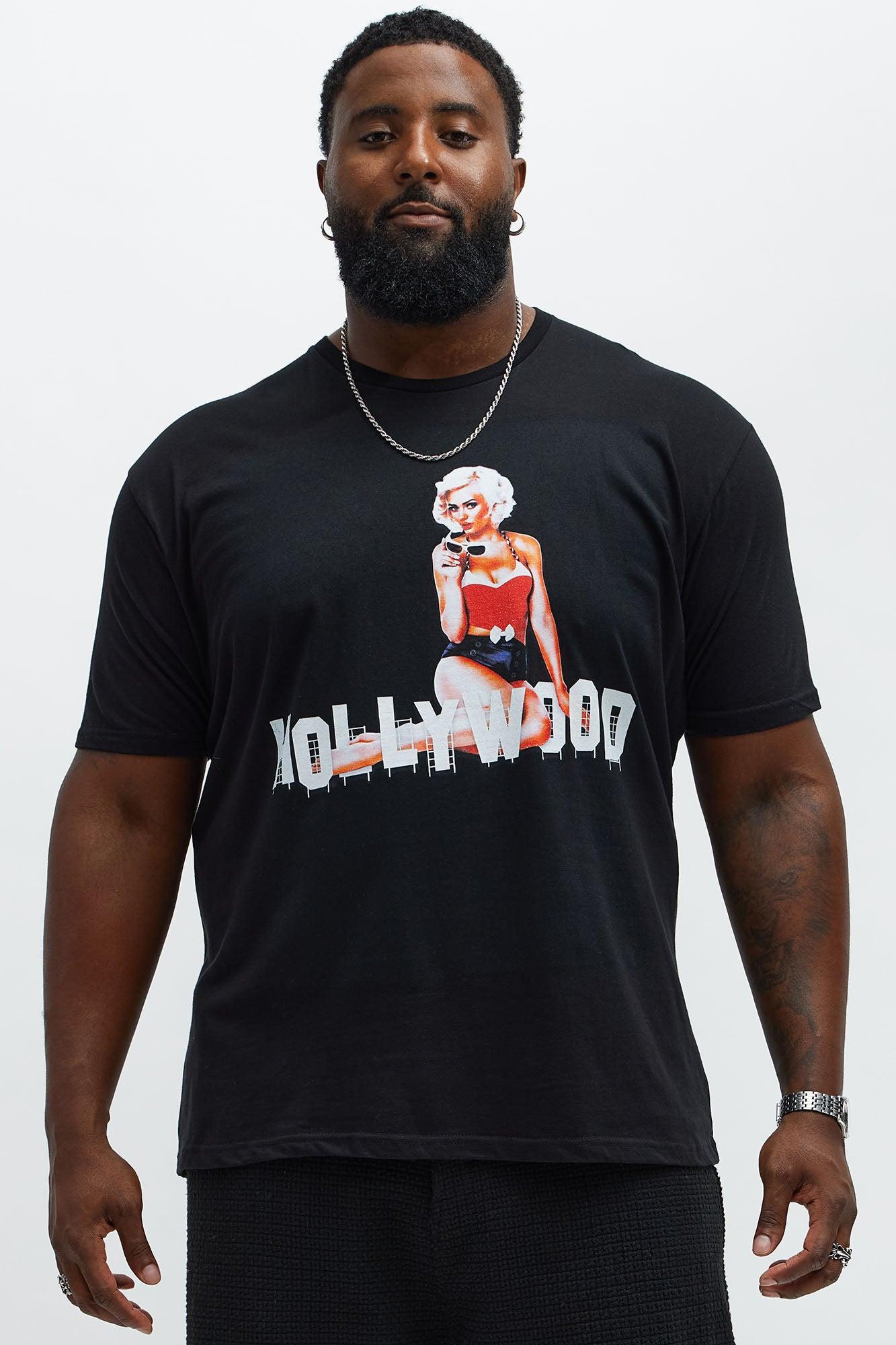 Hollywood Pin-Up Short Sleeve Tee - Black Product Image