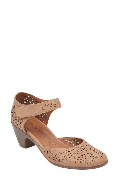 Easy Spirit Cindie Women's Perforated Leather Pumps, Size: 6.5, Natural Product Image