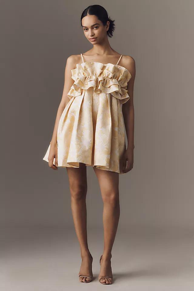 Aureta Strapless Drama Ruffle Mini Dress Product Image