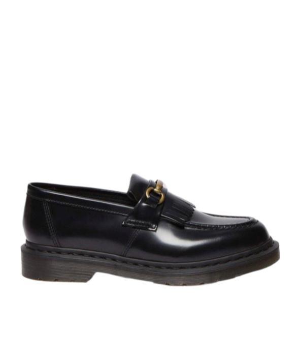 DR. MARTENS' Adrian Snaffle Smooth Leather Kiltie Loafers In Black Product Image