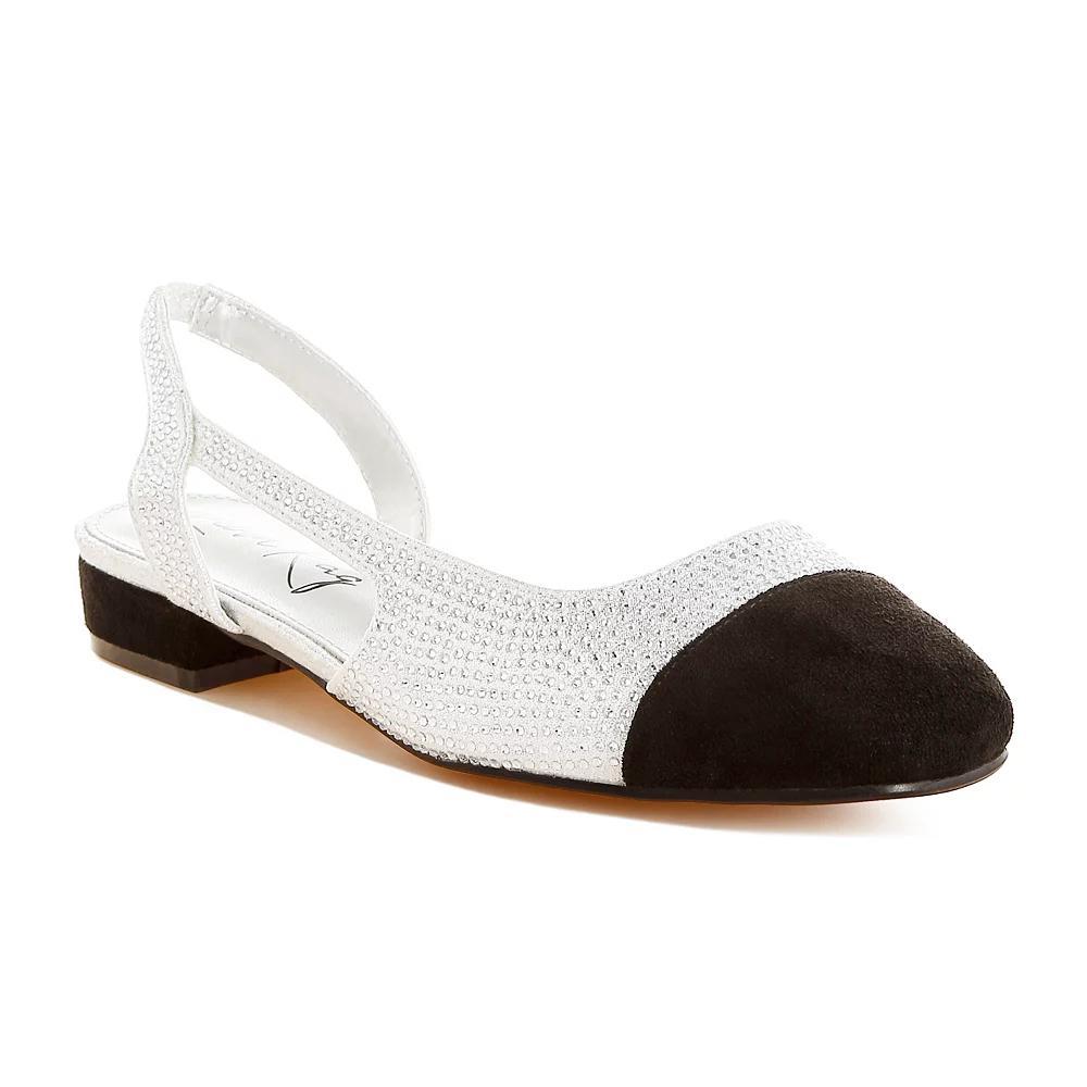 London Rag Rerita Women's Cap Toe Flats, Size: 9, Silver Product Image
