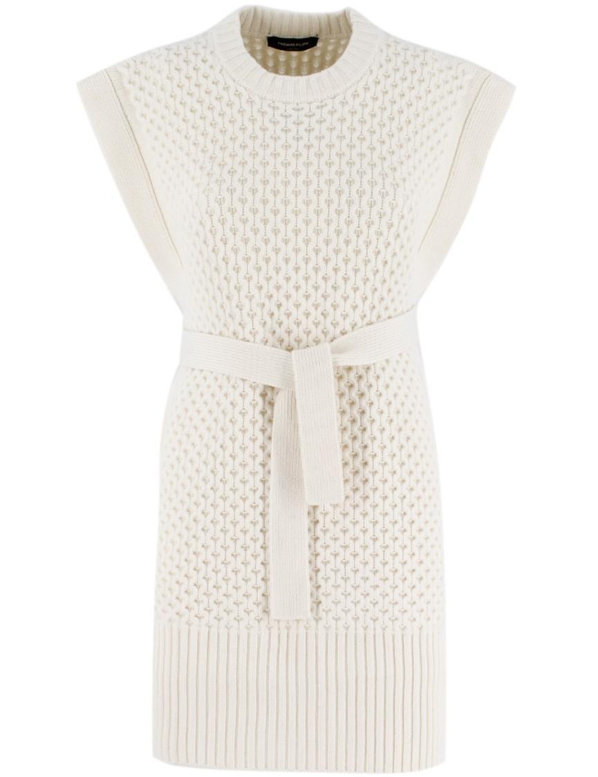 FABIANA FILIPPI Waistcoat In Rafia Product Image