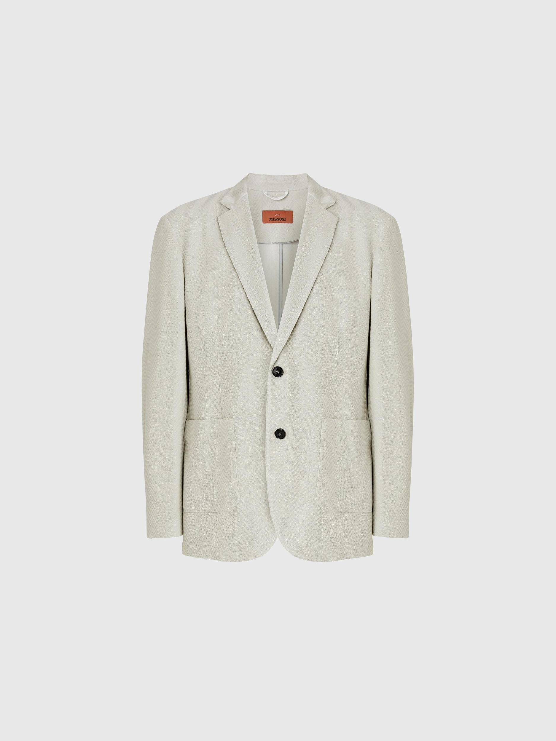 Zigzag cotton and viscose blazer Product Image