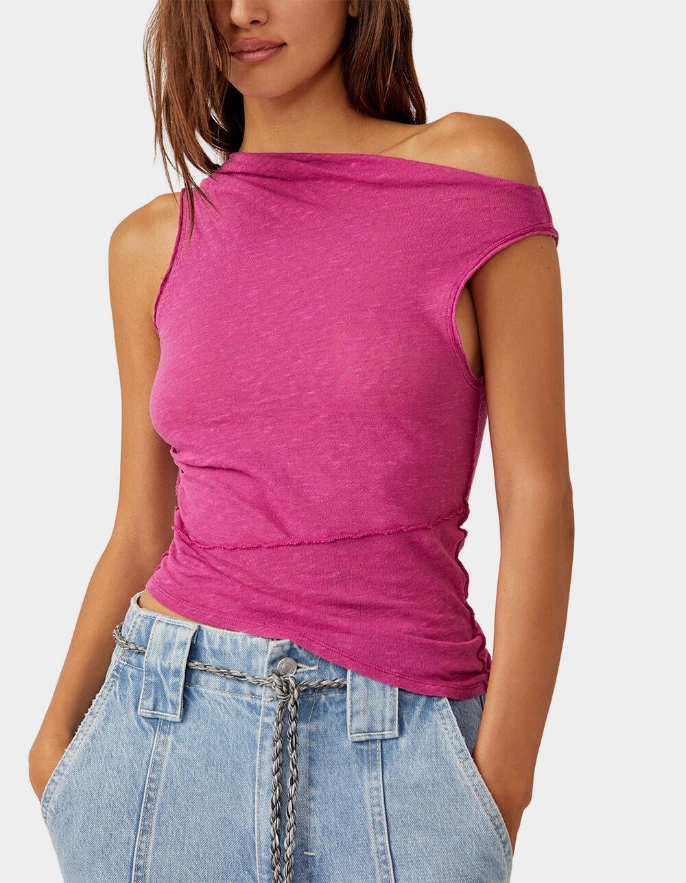 FREE PEOPLE Fall For Me Womens Tee - PINK Product Image
