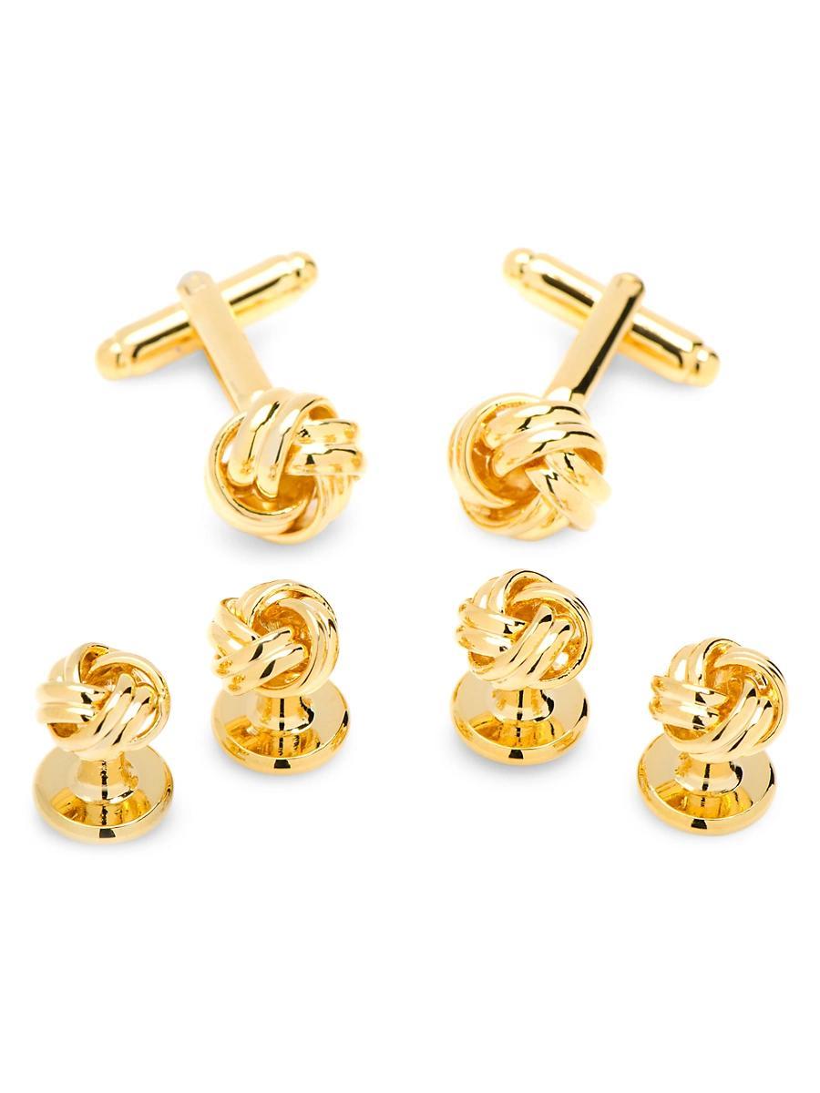 Mens Ox And Bull Trading Co. 6-Piece Gold Knot Stud Set Product Image