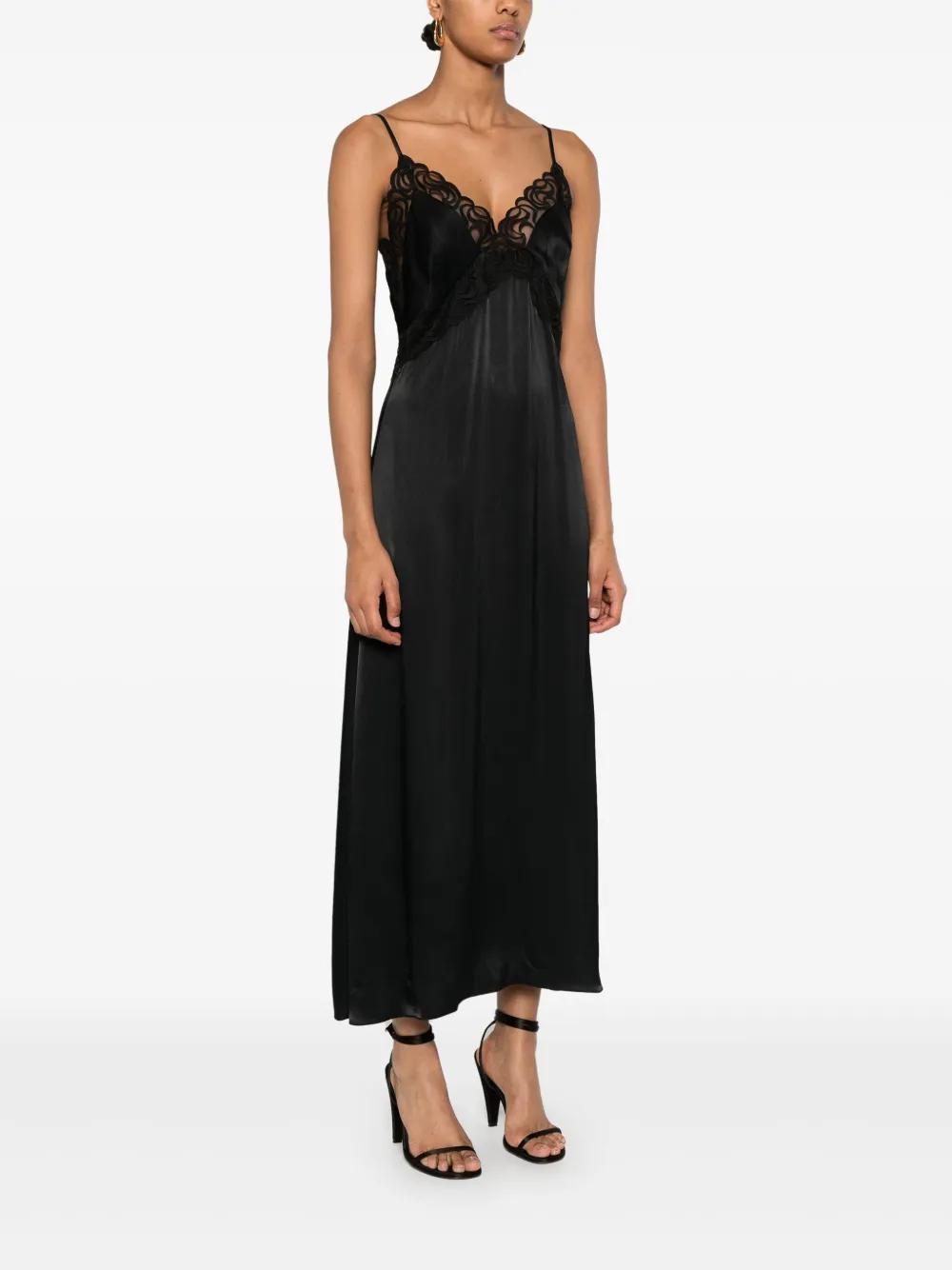 embroidered-edge midi dress Product Image