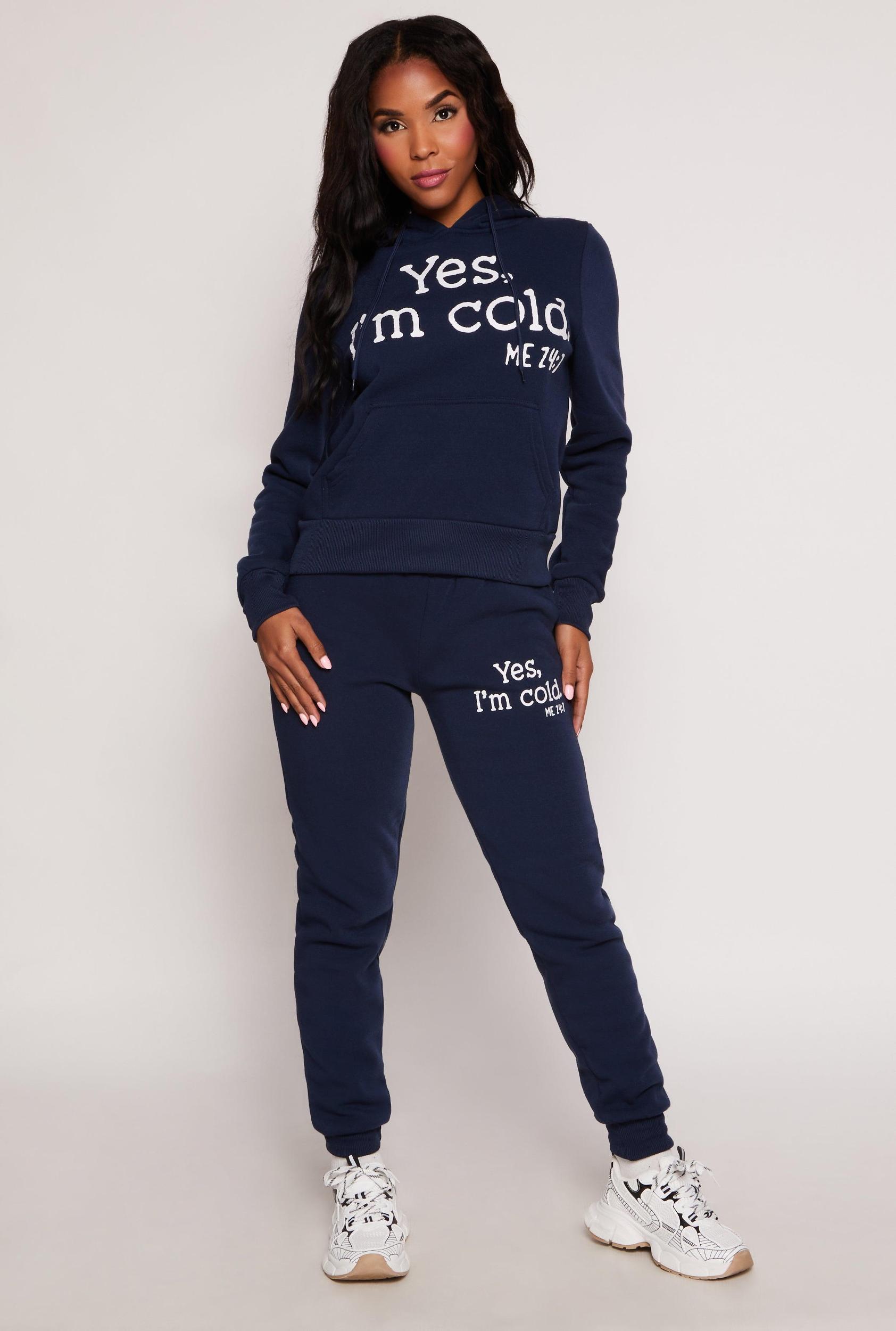 Womens Yes Im Cold Joggers Product Image