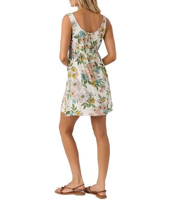 O'Neill Korie Floral Print Button Front Mini Dress Product Image