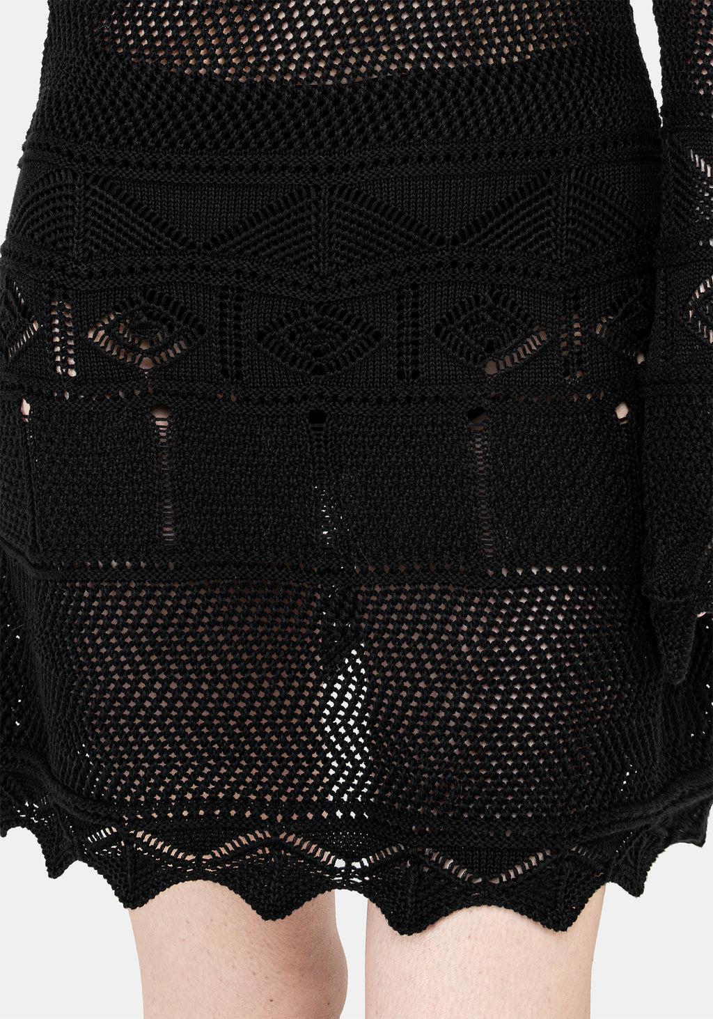 Entice Pointelle Mini Dress Product Image