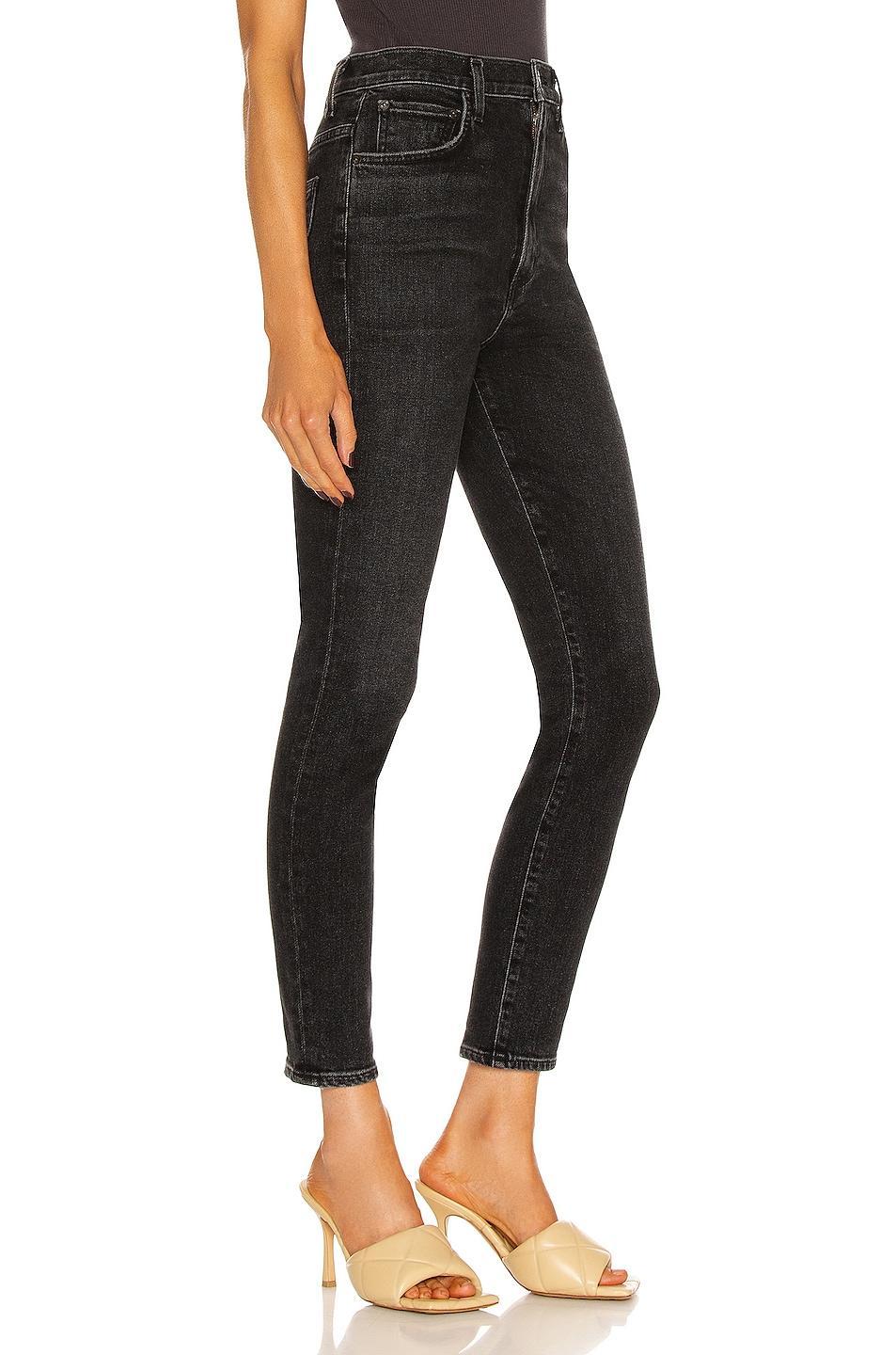 AGOLDE Pinch Waist Skinny in Black Product Image