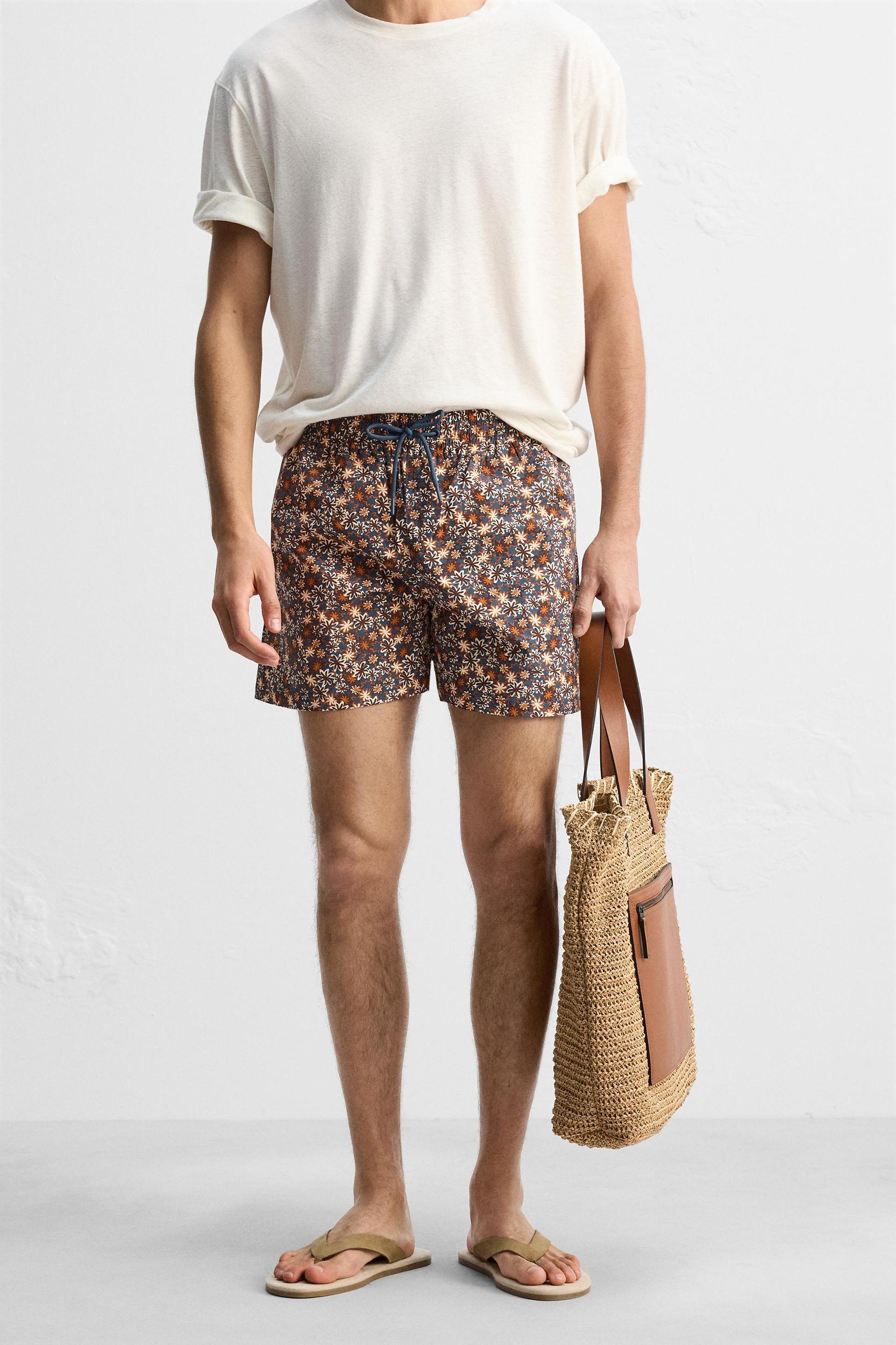 REGULAR FLORAL PRINT SWIMSUIT Product Image