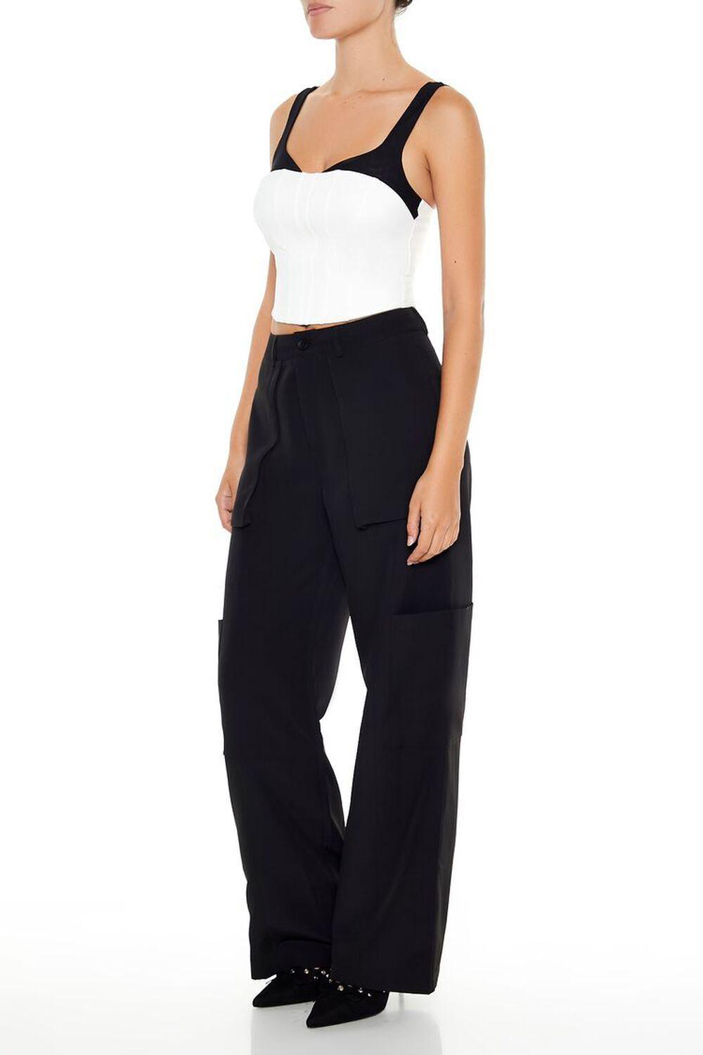 Wide-Leg Cargo Trouser Pants | Forever 21 Product Image