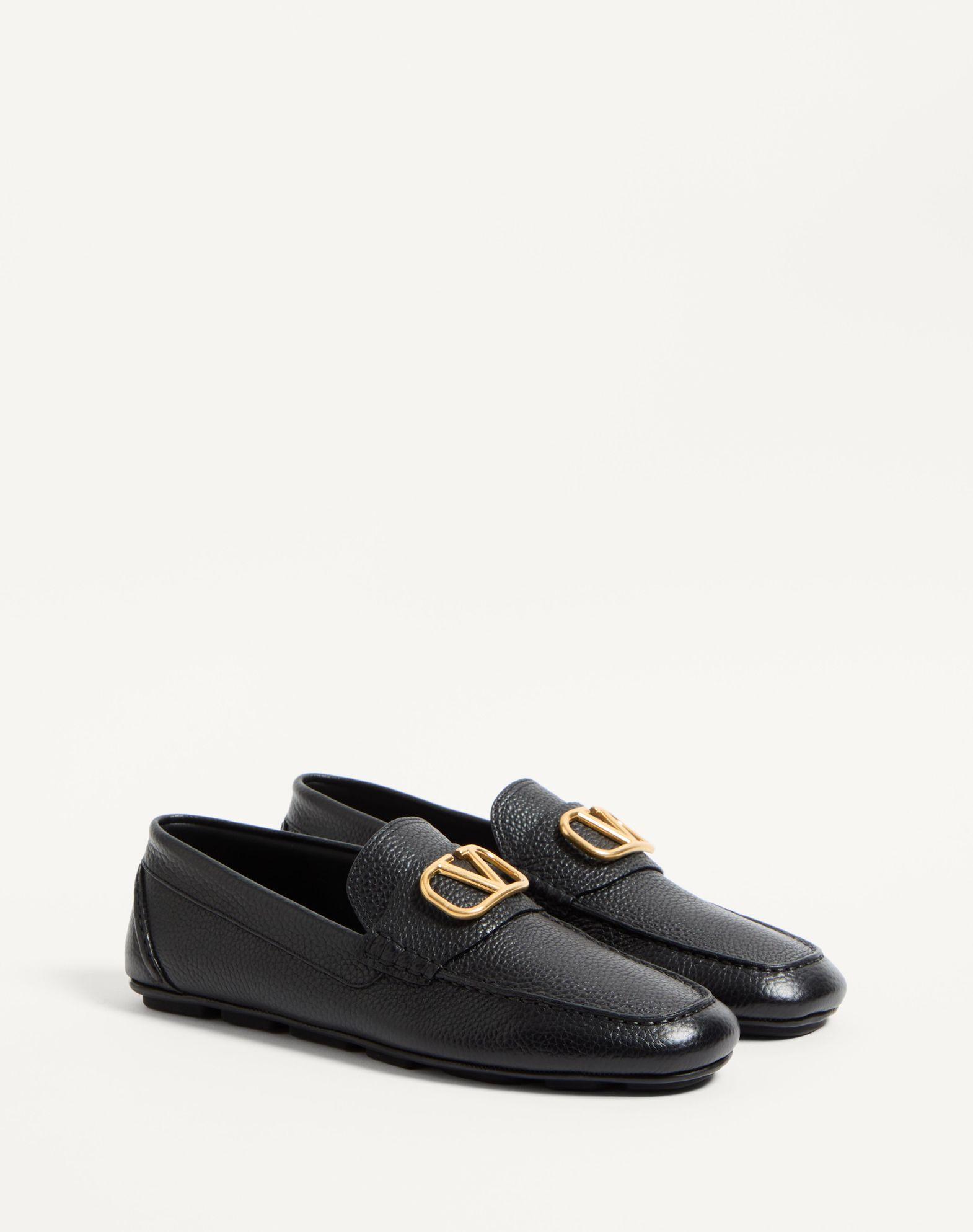 Vlogo Signature Grainy Calfskin Driving Shoe Product Image