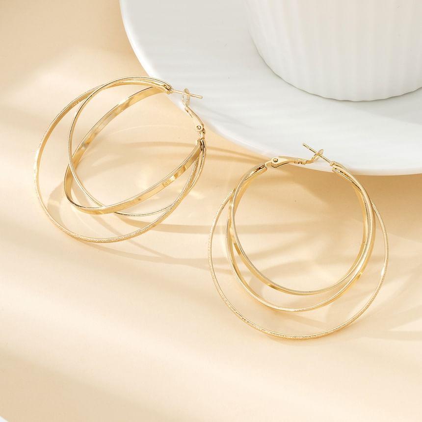 Layered Hoop Earring Product Image