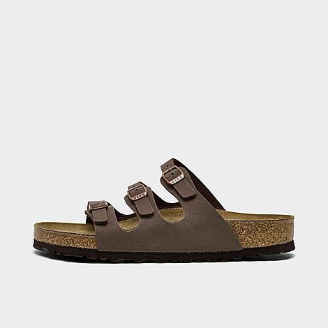 Womens Birkenstock Florida Soft Footbed Slide Sandal - Mocha Product Image