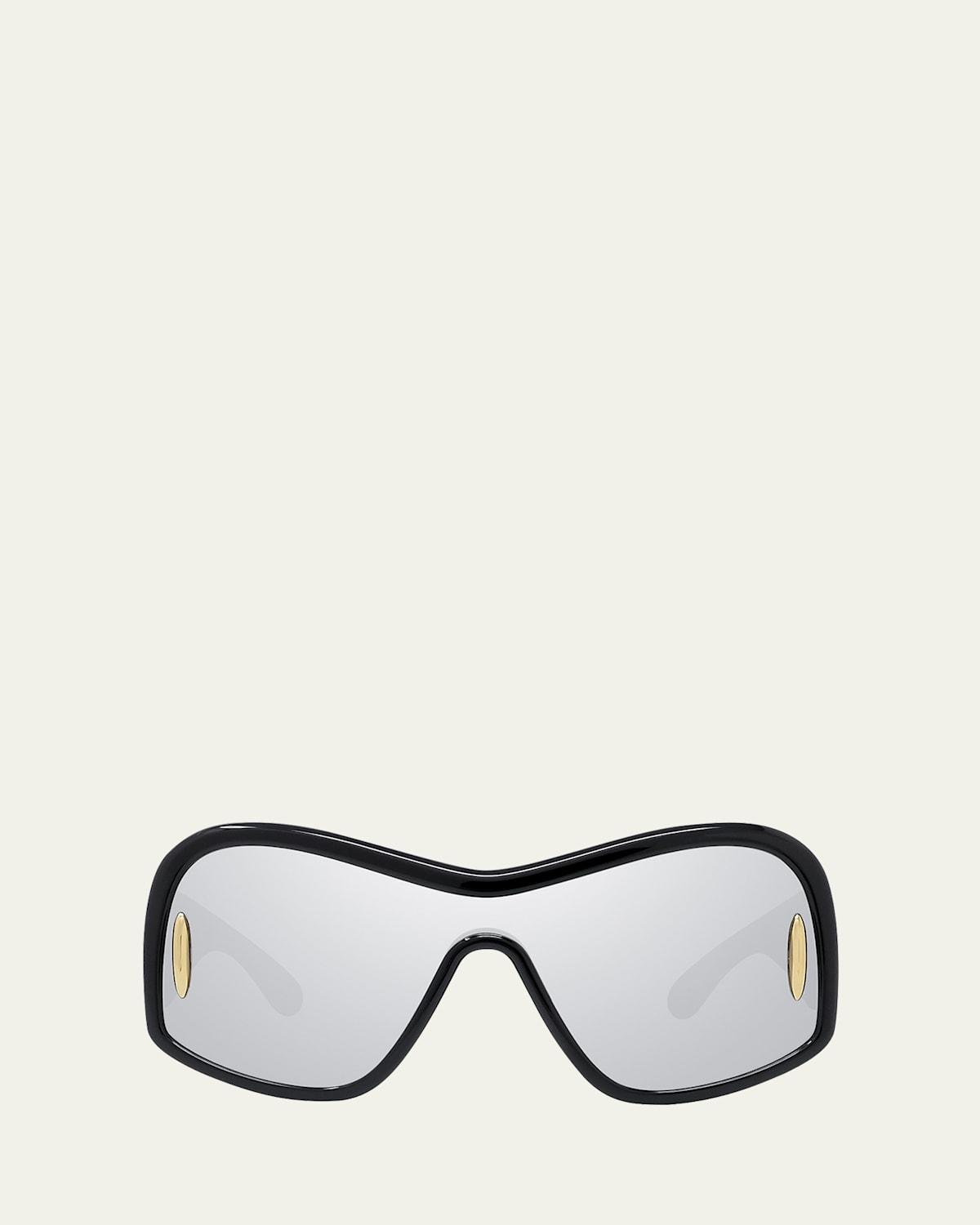 Loewe Anagram Fashion Mirrored Mask Sunglasses Product Image