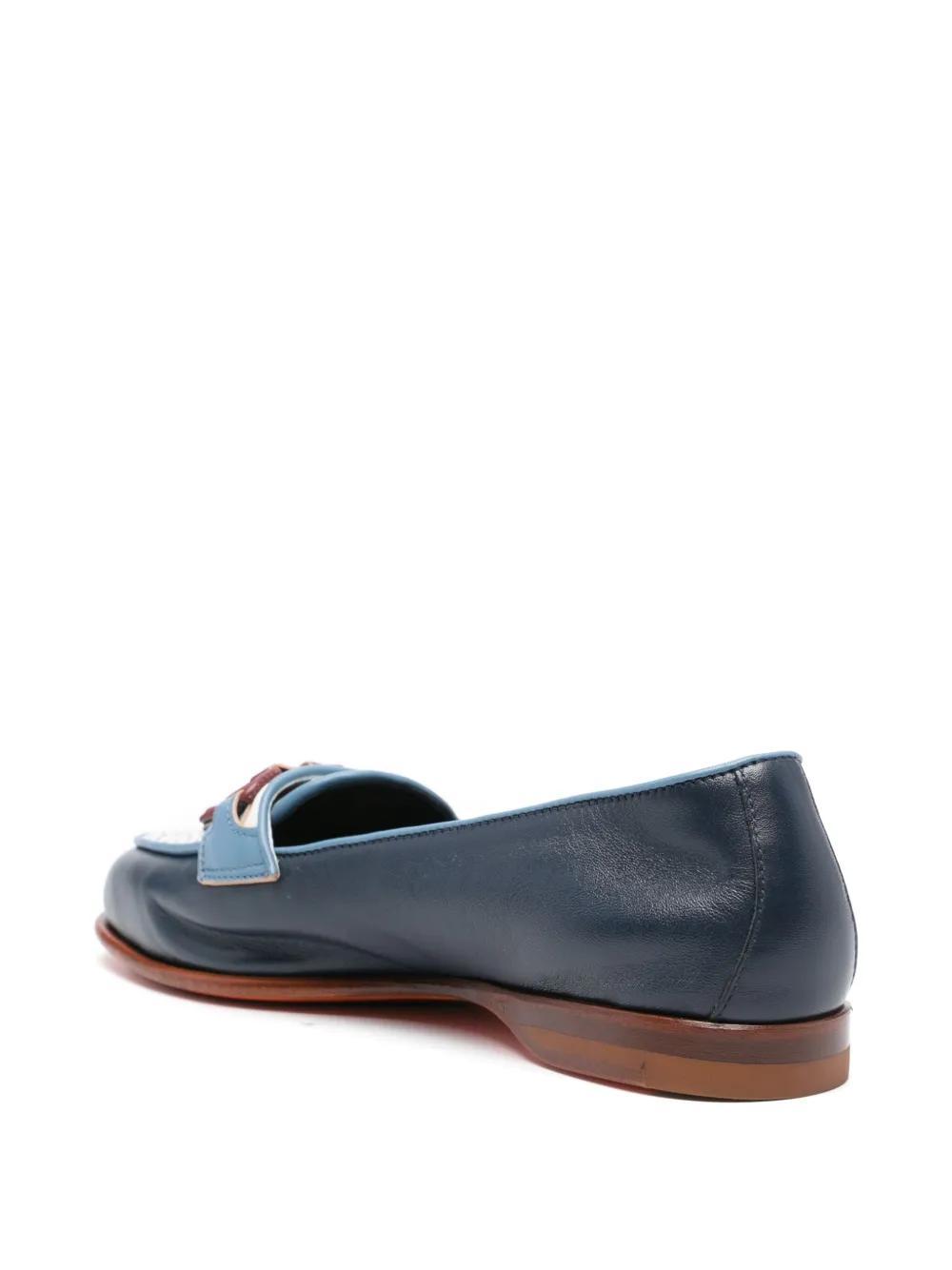 SANTONI Andrea Loafer Mit Quasten In Blau Product Image
