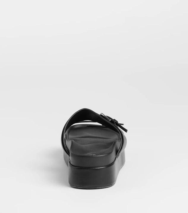 On A New Level Buckle Strappy Platform Sandals Product Image