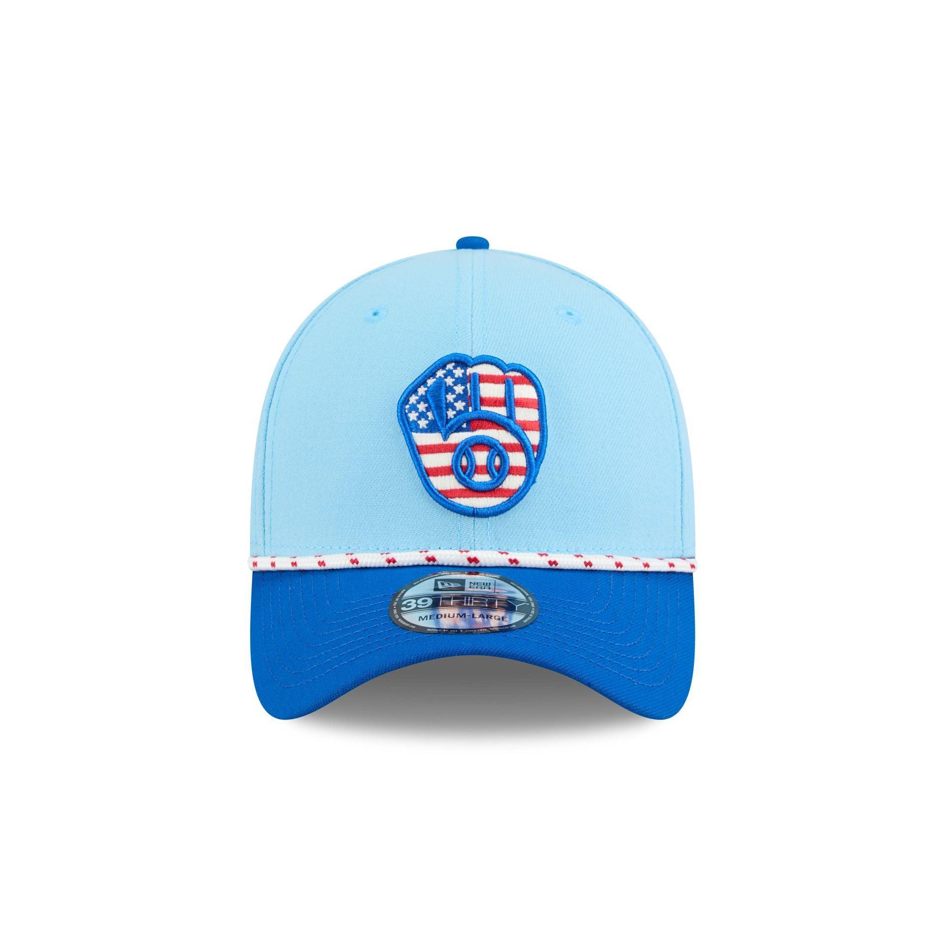 Milwaukee Brewers Independence Day 2025 39THIRTY Stretch Fit Hat Male Product Image