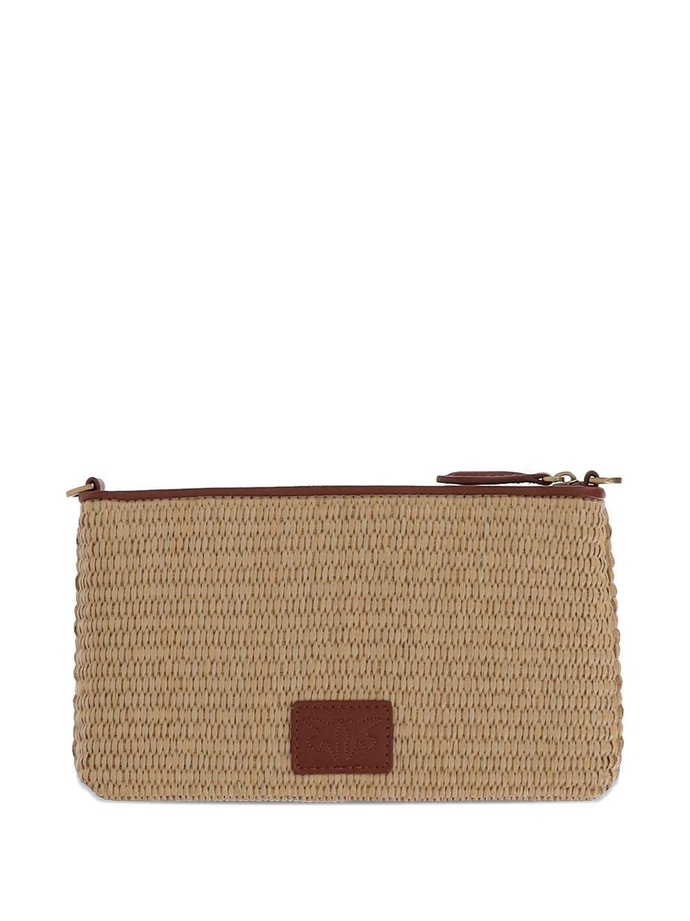 logo-patch clutch bag  Product Image