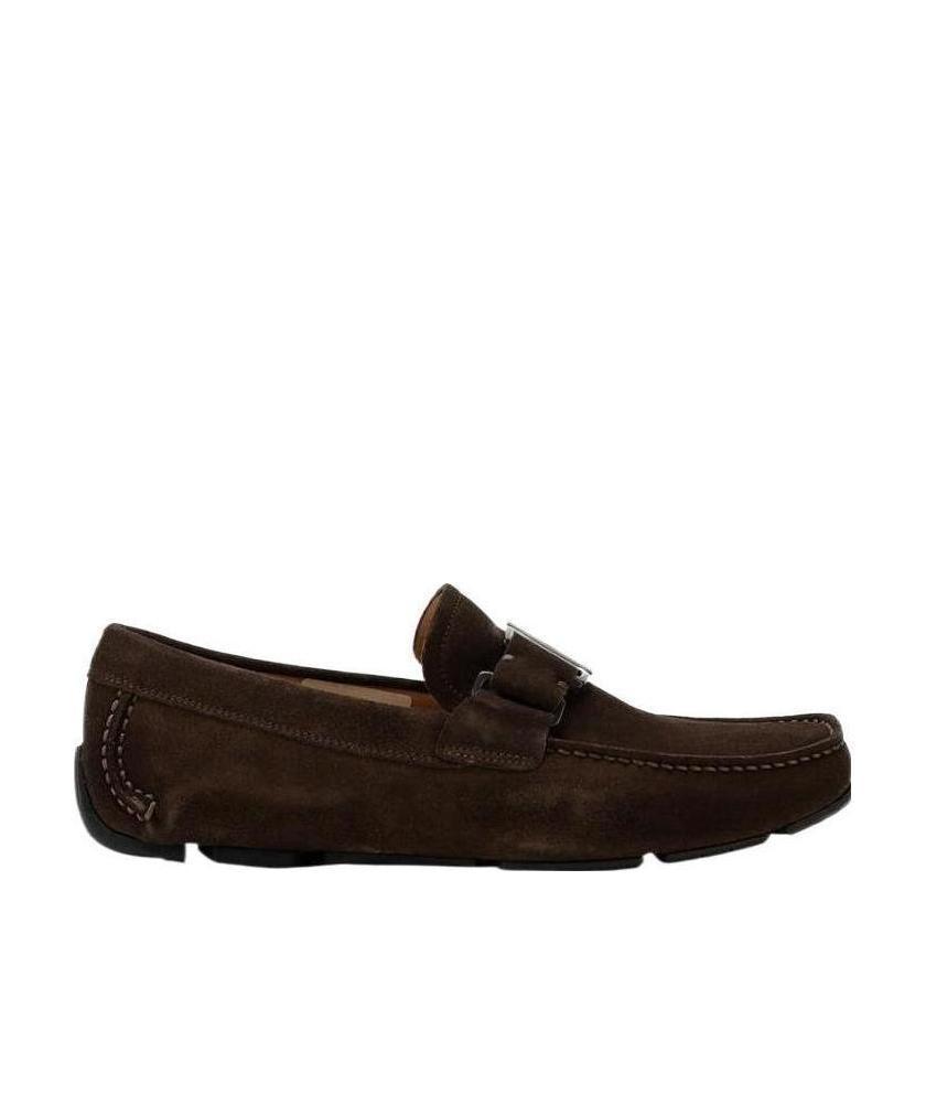 FERRAGAMO Buckle Business Casual Shoes In Black Product Image
