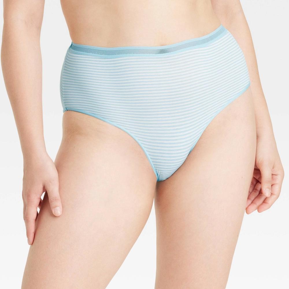 Womens 6pk Cotton Stretch Briefs Underwear - Auden Assorted Color L Product Image