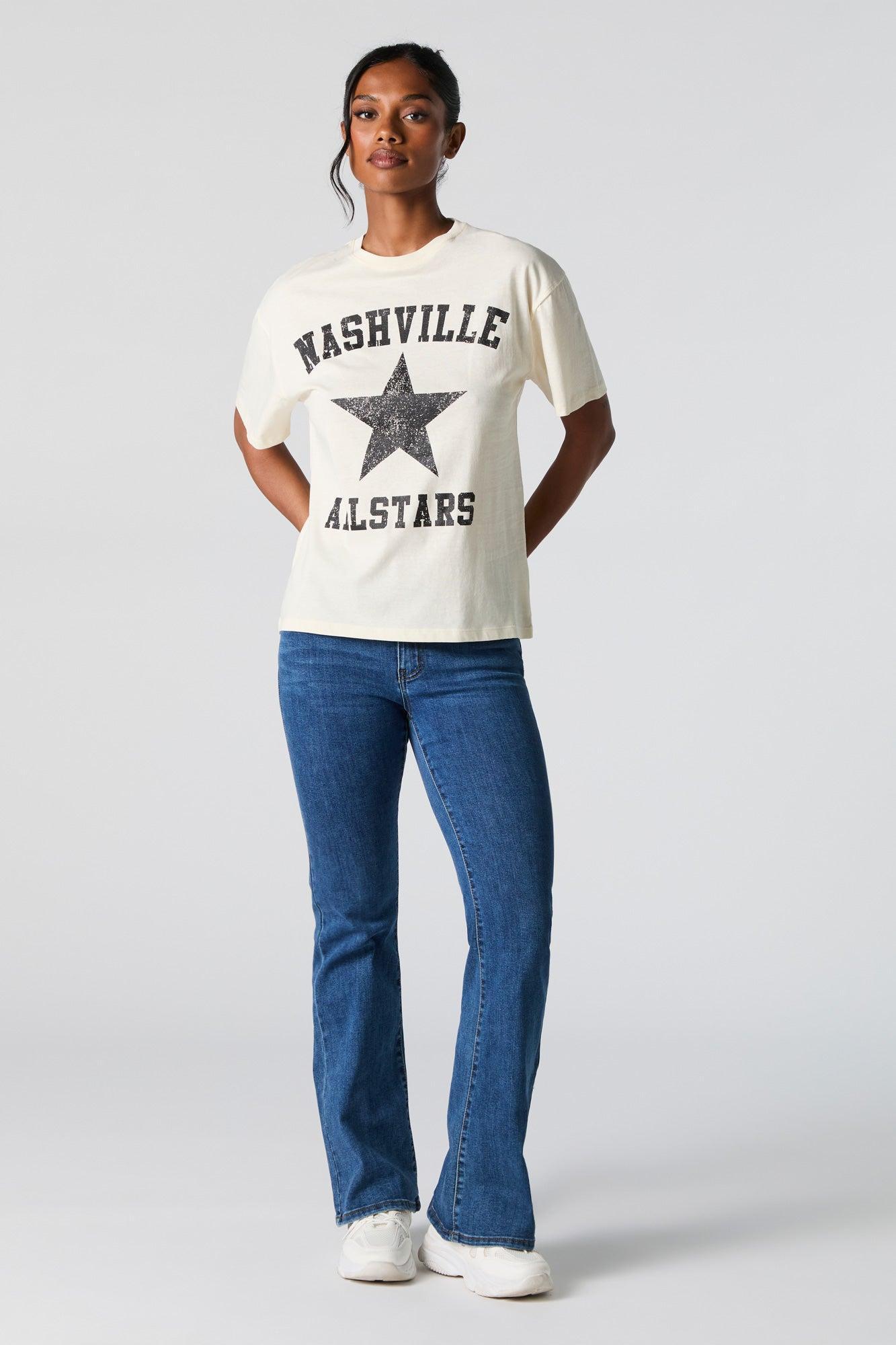 Nashville Allstars Graphic Boyfriend T-Shirt Female Product Image