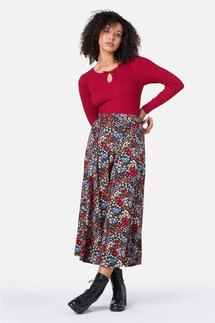 Ada 90's Floral Midi Skirt Product Image