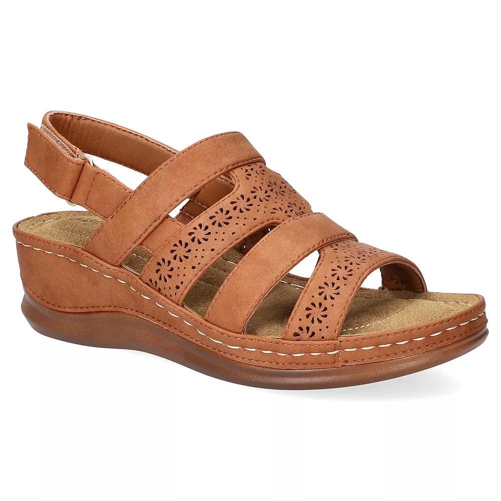 Easy Street Alexi Slingback Women's Wedge Sandals, Size: 6 XW Product Image