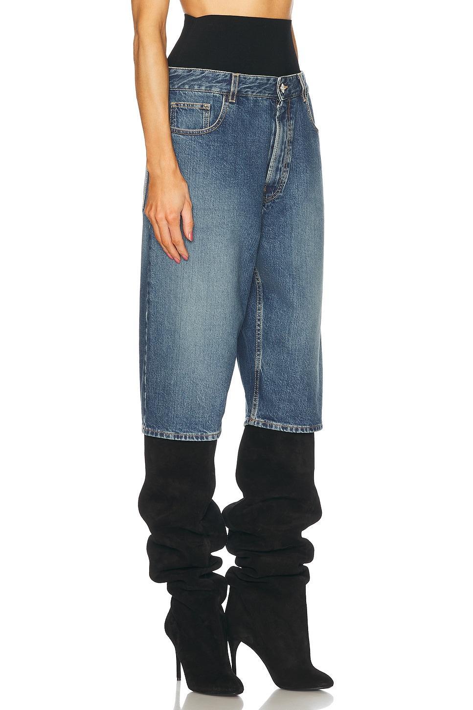 ALAÏA Alaia Women Alaia Blue Shorts Product Image