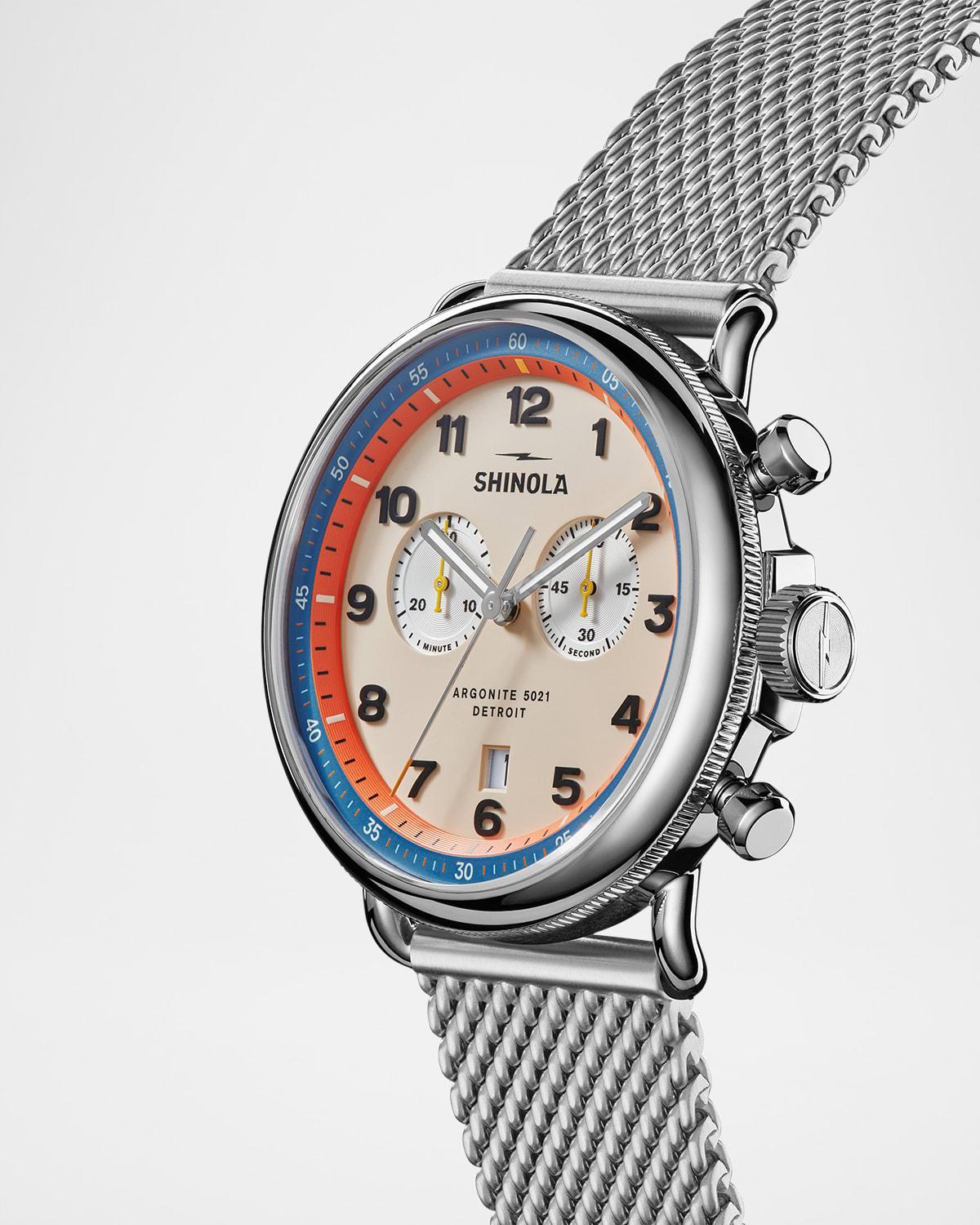 Mens Canfield Model C56 Chronograph Bracelet Watch, 43mm Product Image