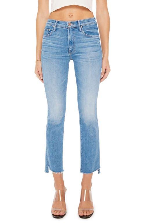 Mother The Insider High Rise Crop Step Fray Bootcut Jeans in Limited Edition Product Image