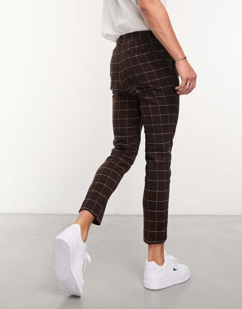ASOS DESIGN tapered wool mix smart pants Product Image