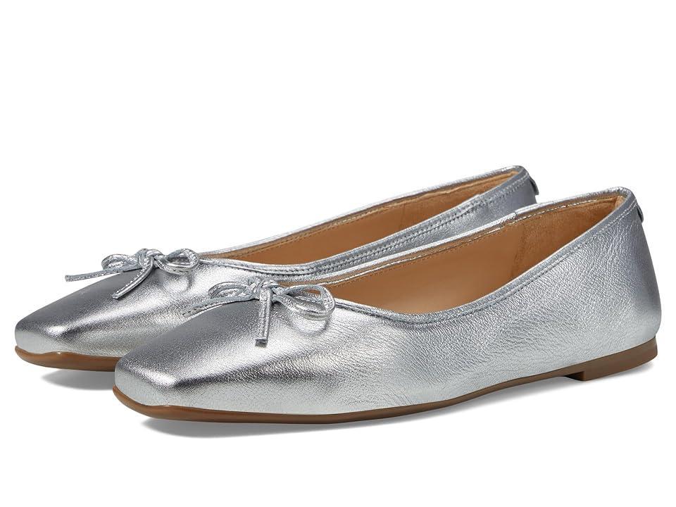 Womens Gwynn Tumbled Leather Ballerina Flats Product Image