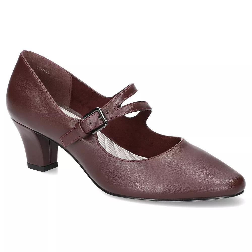 Women's Meryl by Easy Street Asymmetrical Mary Jane Pumps, Size: 8, Red Product Image